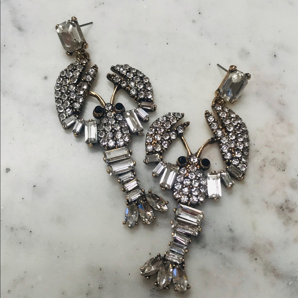 Crystal Crustacean Earring, NWT